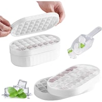 Picture of Silicone Ice Cube Moulds Trays, White