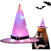 Picture of Halloween Glowing Witch Hats, Pink