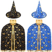 Picture of Halloween Witch Cloak with Hat, 3-12 Years - Set of 2