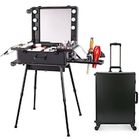 Picture of Professional Rolling Makeup Trolley Case, 49 x 40 x 21cm, Black