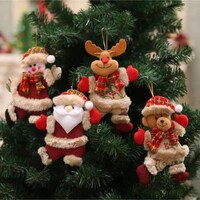 Picture of Christmas Decor Hanging Dolls, 4 Pieces