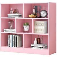 NAR MDP Book Shelf, 24x80x10cm, Pink