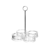 Picture of Generic Polycarbonate Condiment Set Holder, Clear