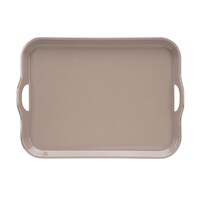 Picture of Vague Melamine Rectangle Shape Tray With Handle, 20.5inch, Hazelnut