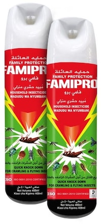 Famipro Insect Killer, Green, 2X400ml - Set of 2