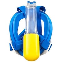 Picture of Anti Fog Dry Snorkeling Detachable Diving Full Face Mask for Swimming, M, Blue