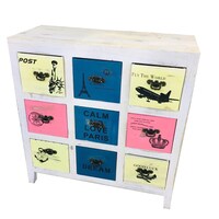 Picture of Antique Wooden Cabinet, Multicolor,  X12-D-A