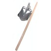Hylan Long Handled Pointed Head Aluminum Scoop Shovel, 48 inch Online Shopping