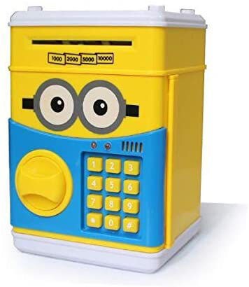Piggy Bank Atm Automatic Volume Coin Money Box for Kids