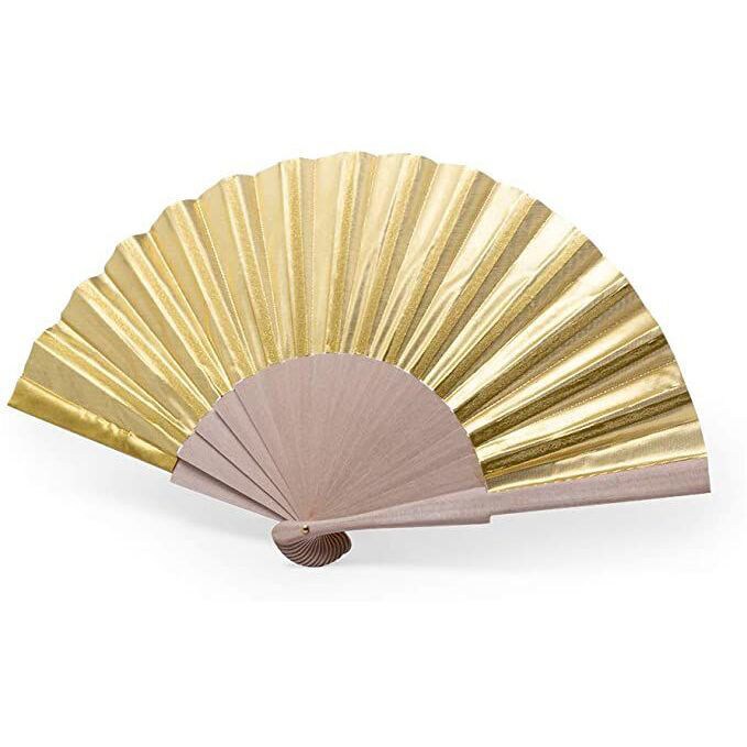 Natural Wood Fan With Shiny Finish