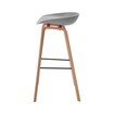 Neo Front Polypropylene Bar Chair, Grey Online Shopping