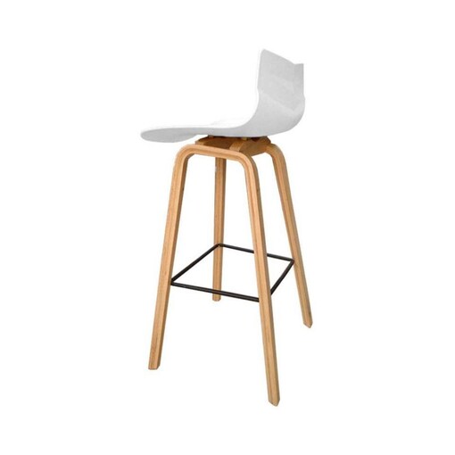 Neo Front Polypropylene Bar Chair, 40 cm, White Online Shopping