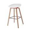 Neo Front Polypropylene Bar Chair, 47 cm, White Online Shopping
