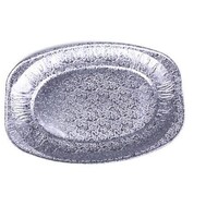 Picture of Aluminium Foil Oval Platter, 22 inch, Silver - Pack of 50