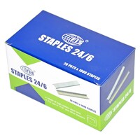 Picture of FIS Stapler Pins Set Of 10 x 1000, Silver - 12.85 x 6mm, Pack of 500
