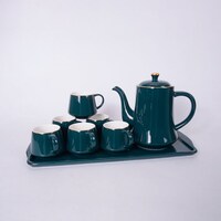 Picture of JD Kitchenware Arst Tea Set, Dark Green