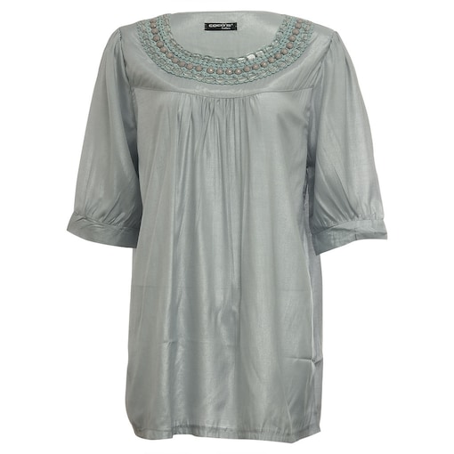 Women's Mid Sleeve Loose Fit Shimmery Blouse - Carton of 24 Pcs Online Shopping