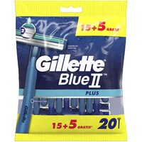 Picture of Gillette Blue II Plus Disposable Razors, 20 Pcs