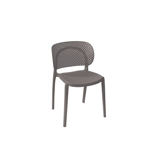 Daamudi Mono Dotted Stackable Chair, Carton of 4 Pcs