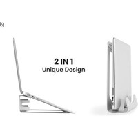 Picture of Navodesk Laptop Riser and Vertical Stand for Macbook, Silver