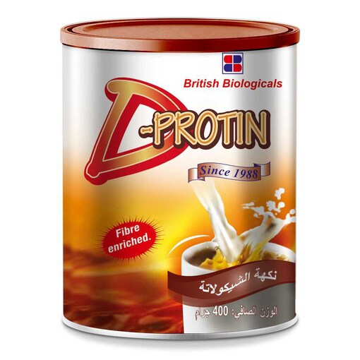 D-Protin D-Protin Fiber Enriched Chocolate Powder, 400g Online Shopping
