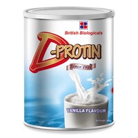 Picture of D-Protin D-Protin Fiber Enriched Vanilla Powder, 400g