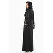 Picture of Nukhbaa White and Black Self Embroidered Abaya, SQ291A