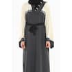 Picture of Nukhbaa Grey and Cream Casual Abaya, SQ295A