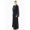 Picture of Nukhbaa Navy Blue and Black Self Embroidered Abaya, SQ294A