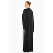 Nukhbaa Grey and Black Coat Style Abaya, SQ298A Online Shopping
