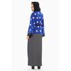 Picture of Nukhbaa Grey and Bright Blue Self Embroidered Abaya, SQ300A