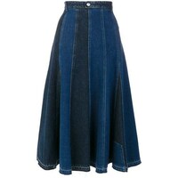 Picture of Hybella Women's Denim Midi A-Line Skirt, Blue, Medium, Carton of 400pcs