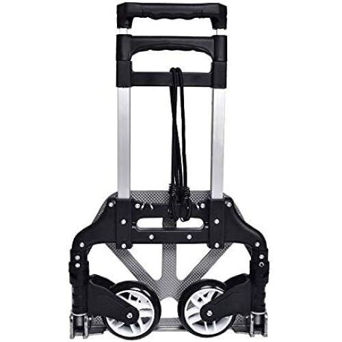 Abbasali Folding Luggage Trolley Cart with Handle and Wheels, Black