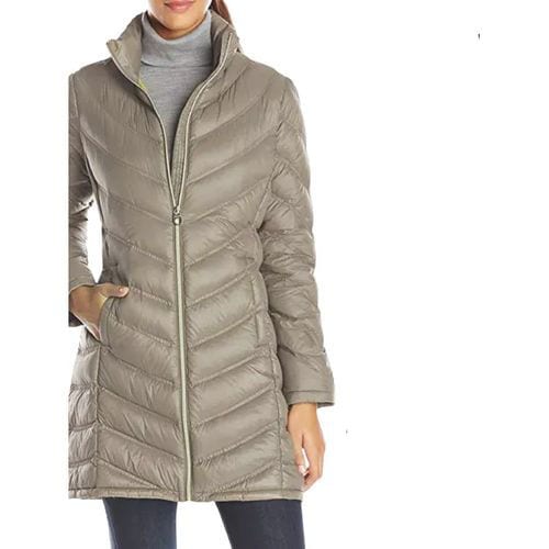 longline quilted puffer jacket