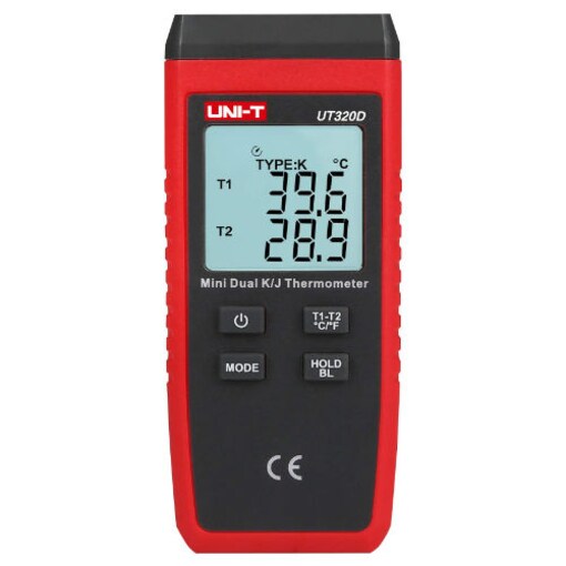 UNI-T UT320D Mini LCD Digital Thermocouple Sensor, Red & Black Online Shopping