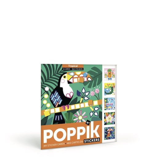 Poppik Tropical 6 Cards, 360 Stickers, 4-8 Years Old Online Shopping