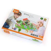 Picture of Viga Toys Early Learning Wooden 3D Farm Play Set