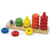 Picture of Wooden Counting Numbers Stacking Rings