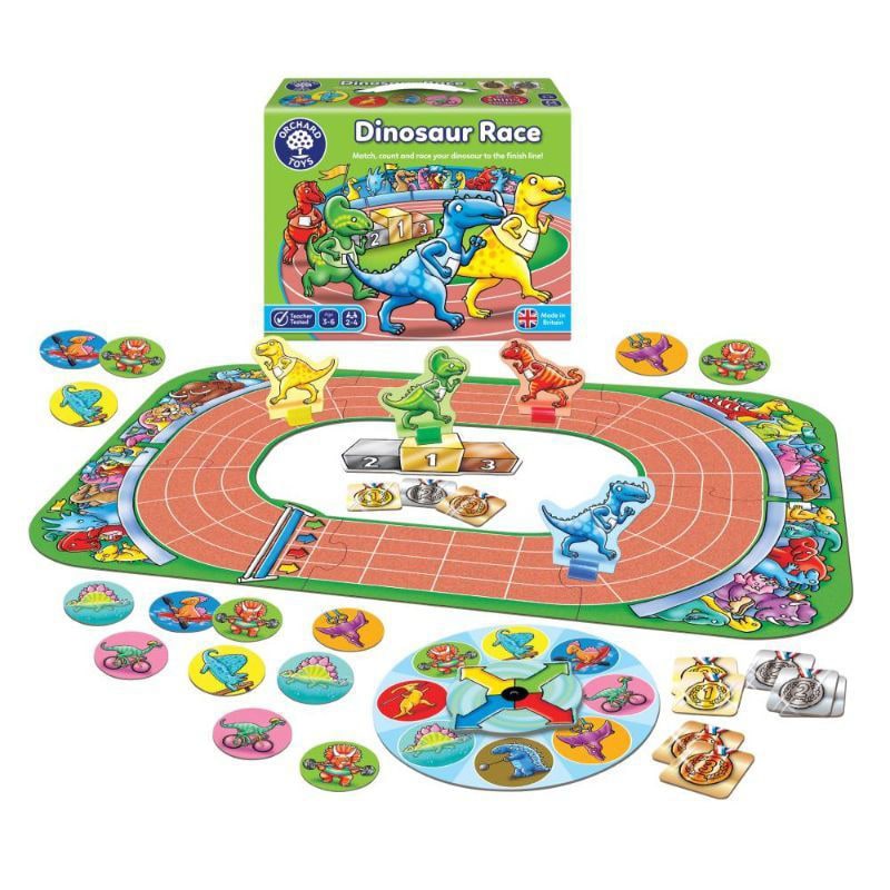 Dinosaur Race Board Game Orchard Toys Educational Games 