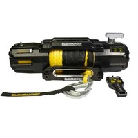 Picture of Bushranger Synthetic Rope Revo Winch, Black & Yellow, 5443kg