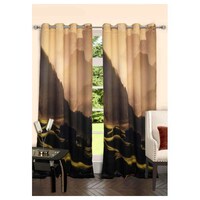 Picture of Lushomes Mountain Printed Door Curtains with Eyelets, 54 x 90 inches