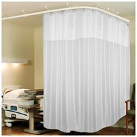 Picture of Lushomes ICU Bed Partition Zig Zag Hospital Curtains, 144.094 x 84.252 inch