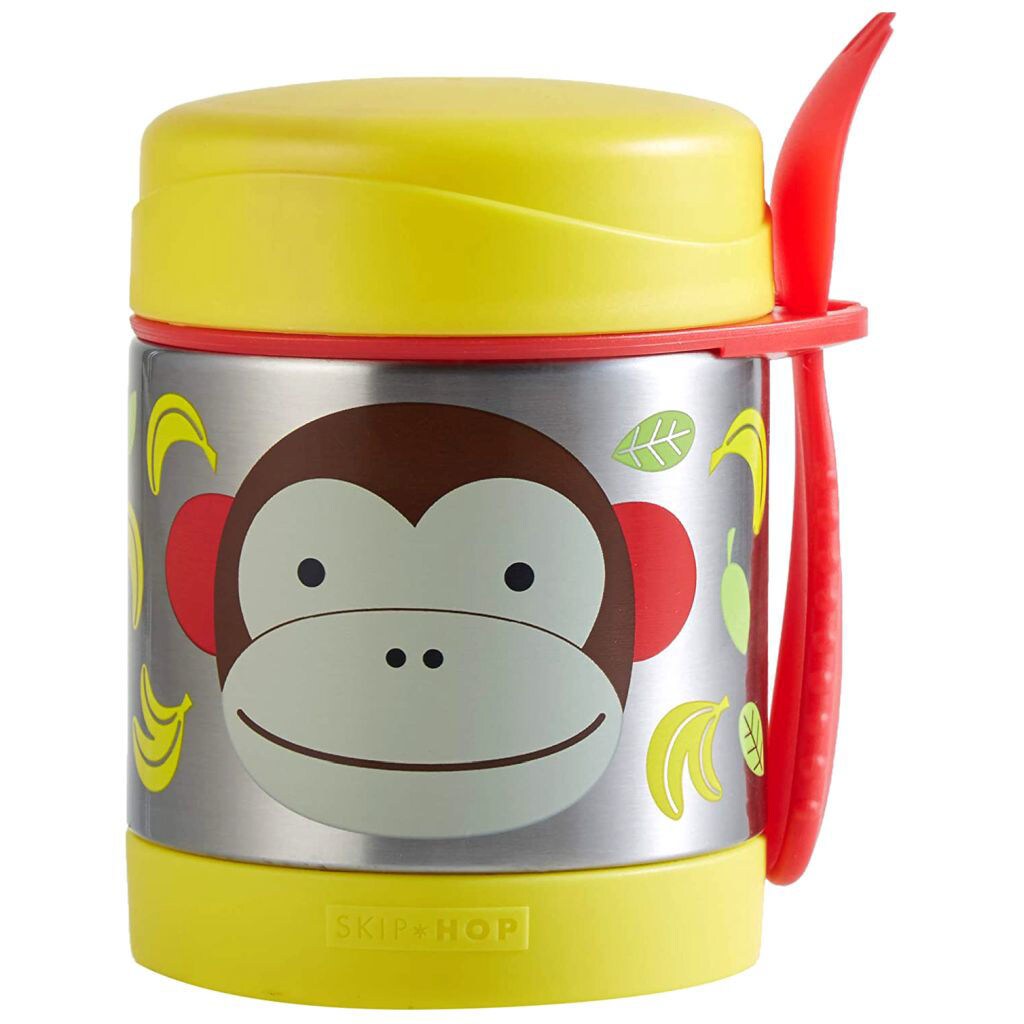 Skip Hop Zoo Insulated Food Jar, Monkey, Multicolour, 325ml