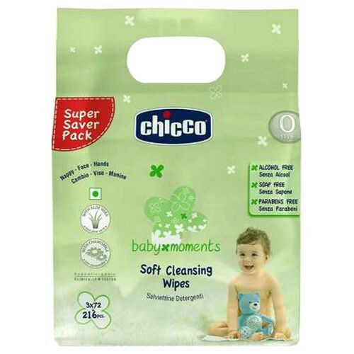 Chicco Baby Moments Soft Cleansing Baby Wipe