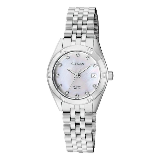 Citizen Analog Mother of Pearl Dial Ladies Watch - EU6050-59D