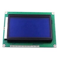 Picture of JHD Graphical LCD, 128X64, Blue