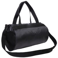 Picture of Auxter Blacky Leatherette Gym Duffel Bag, Black