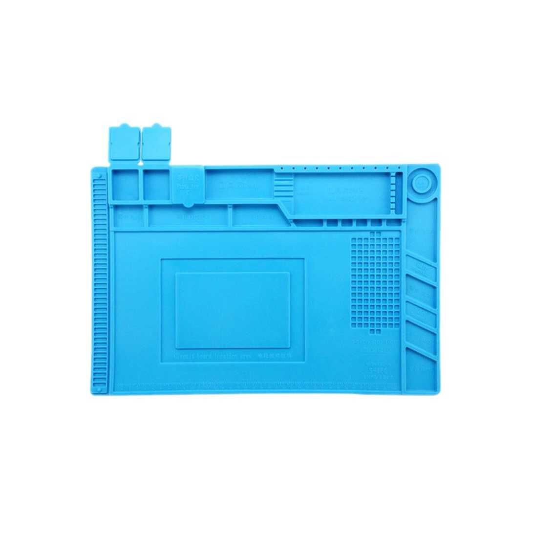 Best Magnetic Repair Insulation Soldering Heat Silicone Mat, Blue