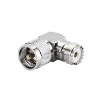 Picture of Rkn Uhf Male Pl259 To Female So239 Rf Coaxial Coax Adapter, Silver