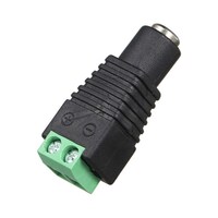 Picture of Rkn Power Adapter Female Connector Plug For Led Strip Light, Black & Green